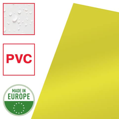 Cartellina a L in PVC Esselte Crystal A4 giallo - conf. 25 pz - 554310